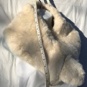 Stole, neck wrap, scarf, vintage faux fur